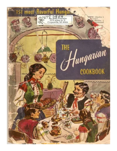 Melaniedeproft Hungarian Cookbook 1955