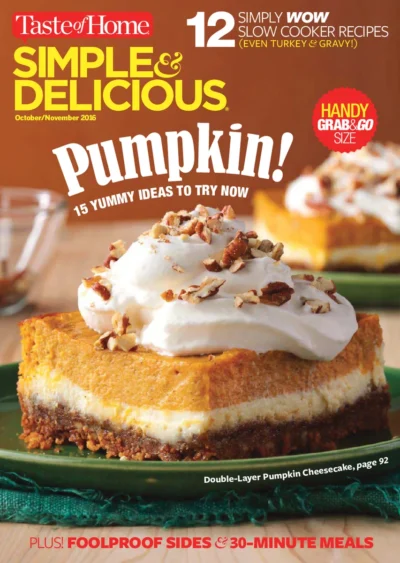 Taste Of Home Simple Delicious 2016 10 11
